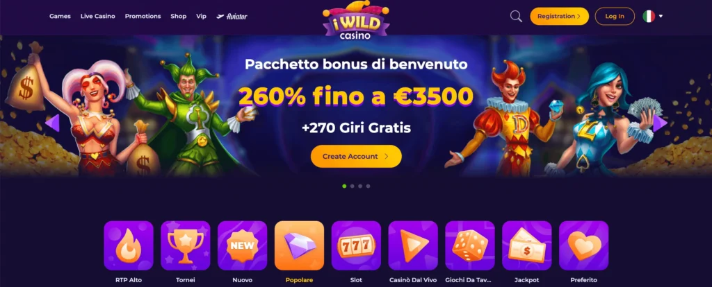Recensione IwildCasino Scommesse